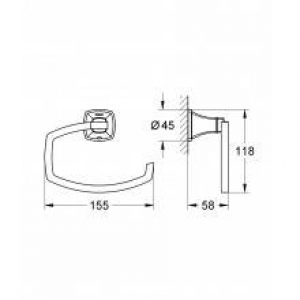 Dérouleur papier WC sans couvercle, de salle de…