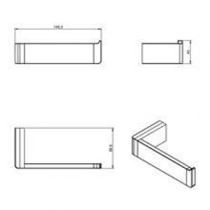 Dérouleur papier WC sans couvercle extreme COSMIC