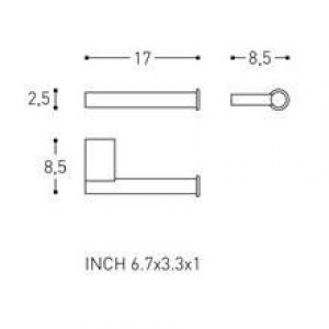 Dérouleur papier WC sans couvercle white COSMIC