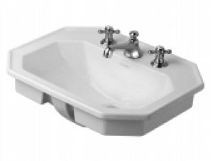 DURAVIT 1930 – Lavabo à encastrer par le dessus 580×470 blanc sans WonderGliss