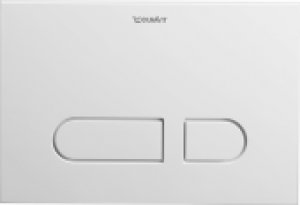 DURAVIT DuraSystem – Plaque de commande pour WC avec pour chasses d’eau à 2 volumes blanc / white