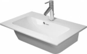 DURAVIT ME by Starck – Lavabo compact pour meuble 630×400 blanc avec WonderGliss