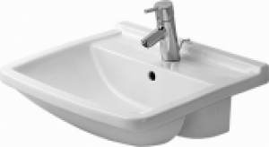 DURAVIT Starck 3 – Lavabo semi-encastré 550×460 blanc sans WonderGliss