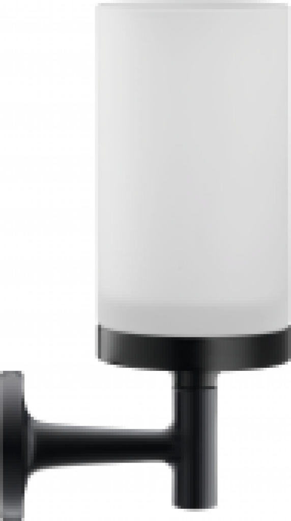 DURAVIT Starck T – Glashalter mit Glas schwarz matt/weiß matt