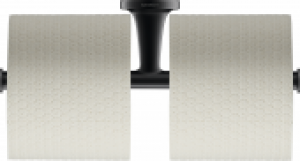 DURAVIT Starck T – Papierrollenhalter doppelt schwarz matt