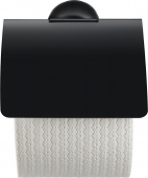 DURAVIT Starck T – Papierrollenhalter mit Deckel schwarz matt