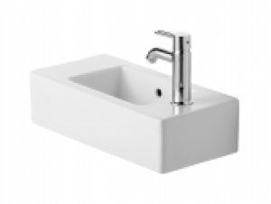 DURAVIT Vero – Lave-mains pour meuble 500×250 noir sans WonderGliss