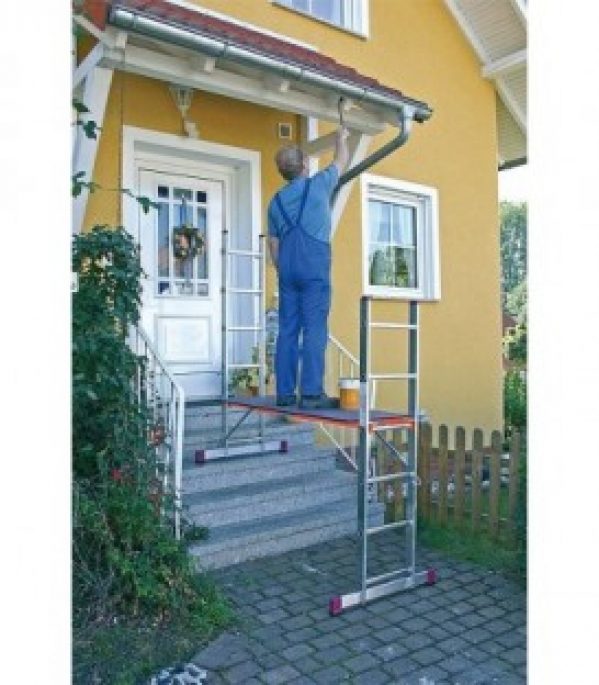 Echaffaudage alu hauteur de travail 3,00 – 3,75 m nombre de marche 2×6