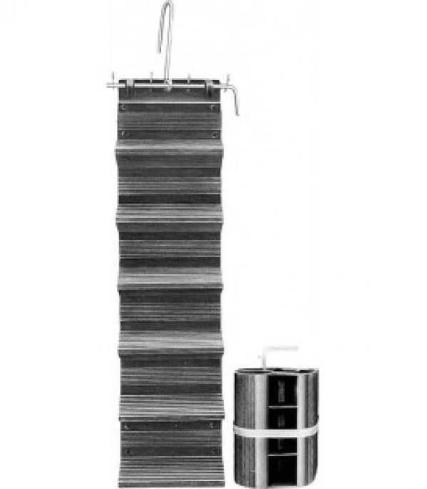 Echelle flexible de toiture longueur 1,60 m marches antiderapantes