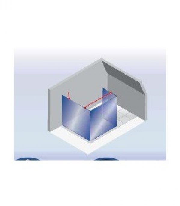 Elana paroi fixe avec retour fixe et fixe latéral