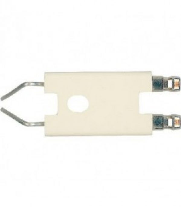 Electrode d allumage double pour Abaco X-100 10000027 raccord 6,3 mm