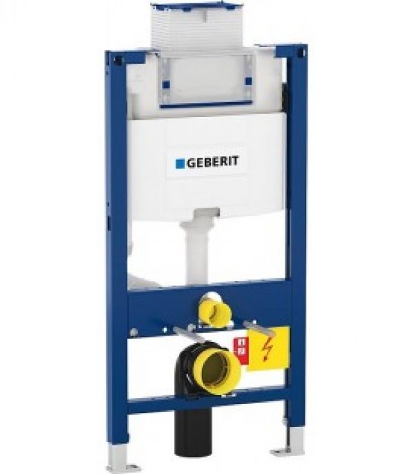 Element DUOFIX pour WC suspendu 98 cm, avec SPK encastree Omega 12 cm plaque avant/haut