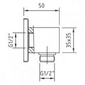 Emboût de sortie de flexible Bimini S