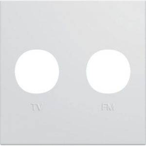 Enjo prise TV+FM 2M pure – APPAREILLAGE MURAL GALLERY HAGER WXD253B