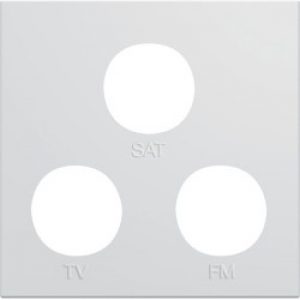 Enjo prise TV+FM+SAT 2M pure – APPAREILLAGE MURAL GALLERY HAGER WXD256B