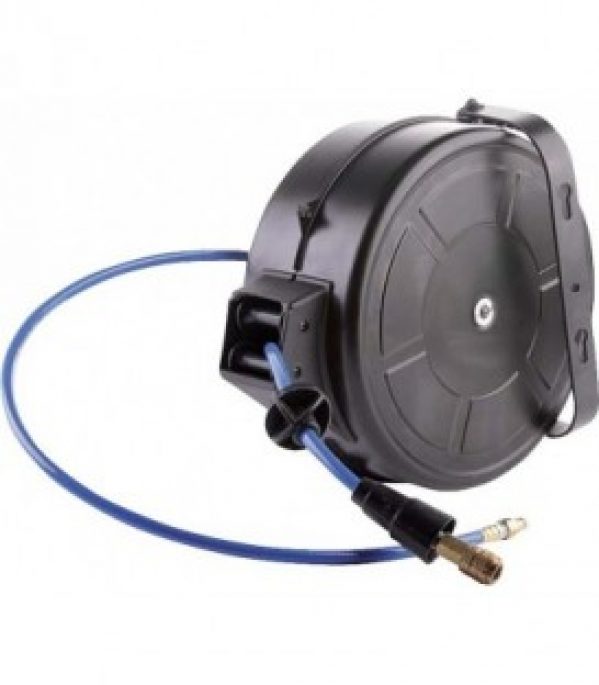Enrouleur tuyau pneumatique retour automatique lg flexible : 18 m – diam 10/15