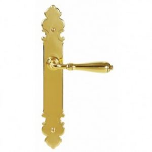 Ensemble béquilles sur plaques – laiton poli – ORSAY