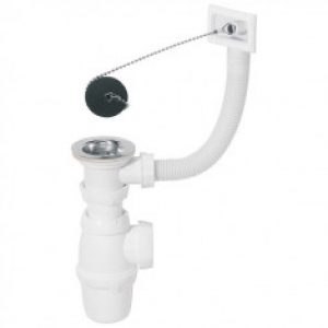 Ensemble complet vidage Ø50 mm pour évier 1 bac – Wirquin Pro 30720434