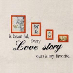 Ensemble de 4 cadres photos de style moderne en bois marron