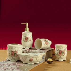 Ensemble de 5 accessoires de salles de bain de style moderne