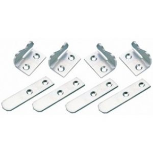 Ensemble de 8 agrafes picardes coudées pour volets battants