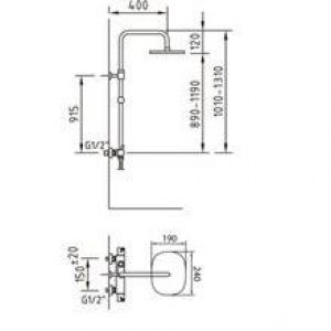 Ensemble de douche extensible Start Elegance