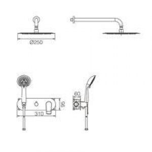 Ensemble de douche Imex Italie