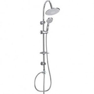 Ensemble de douche – rond et chromé – Tokyo