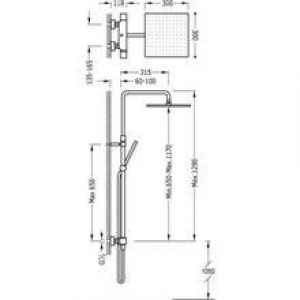 Ensemble de douche thermostatique ECO CUADRO…