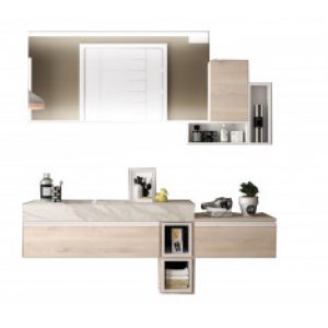 Ensemble de salle de bain avec vasque intégrée – COMPAKT 1850 – Salgar