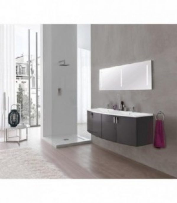 Ensemble de salle de bain EMA MBG – anthracite brillant