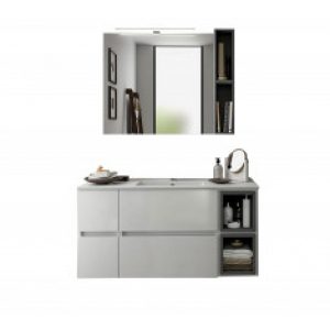 Ensemble meuble complet FUSSION LINE 1105/C Blanc brillant – Salgar