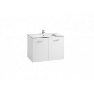 Ensemble meuble de salle de bains 2 portes et lavabo 800 Blanc Brillant – Victoria Basic Unik ROCA -…