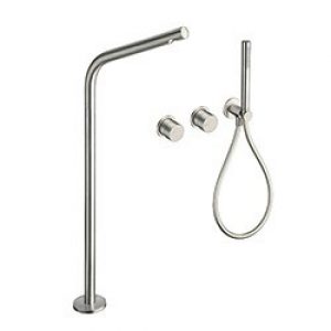 ENSEMBLE MITIGEUR MURAL BAIN/DOUCHE 2 SORTIES  AVEC BEC SUR PIED SX – CRISTINA ONDYNA SX13128