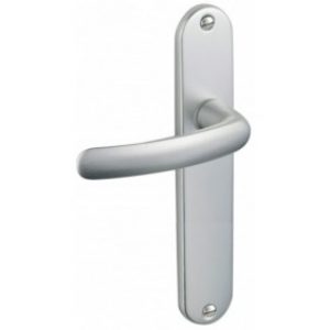 Ensemble poignées sur plaques – aluminium anodisé argent – Budget