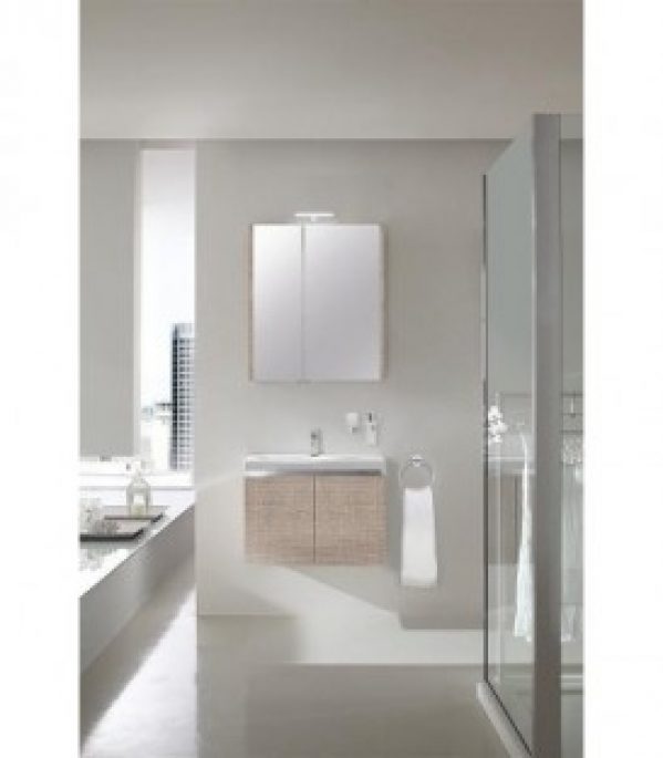 Ensemble salle de bain EOLA tranche écru largeur 700 mm