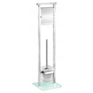 Ensemble WC sur pied – Debar – Acier satiné