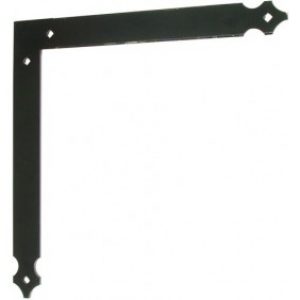 Equerre festonnée réglable aluminium pour croisillon – 34×300 – noir