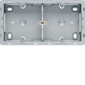 ess. Boîte 2 p. Titane HAGER WE682T