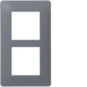 ess. Plq 2 p. entr 57 Graphite HAGER WE426