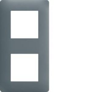 ess. Plq 2 p. entr 71 Graphite HAGER WE422