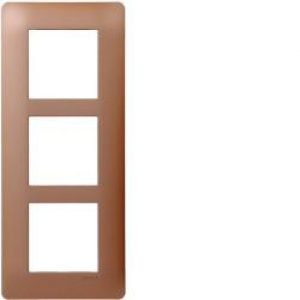 ess. Plq 3 p. entr. 57 Bronze HAGER WE467