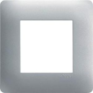 essensya Plaque 1 p. Titane HAGER WE491