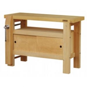 Etabli bois – professionnel – 1,20 m – à caisson – avec presse