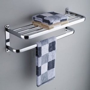 Etagère contemporain en laiton chromé