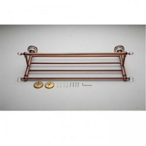 Etagère de style contemporain avec finition en – or rose – et fixation murale