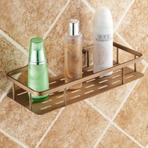 Etagère en laiton de type antique pour salles de bain
