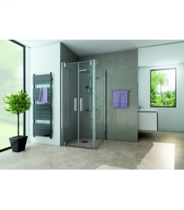 Europa design porte battante avec paroi fixe latérale