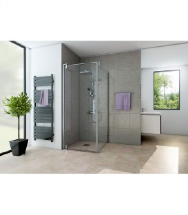 Europa design porte pivotante avec paroi fixe