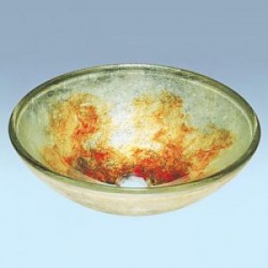 Evier avec robinet cascade en verre trempé